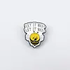 Serie de Abejitas de Dibujos Animados Broche de Metal Divertido Pin de Insecto Hebilla para Ropa Moda Versátil en Inglés Insignia Accesorio