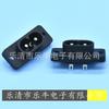 Enchufe de CA Certificado CE Db-8 Pin Sólido Socket de CA de Figura de Ocho Pequeño Socket de Figura de Ocho de Carga de 2 Pines Agujero para Tornillo