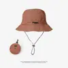 Sombrero de Pescador Impermeable Bolsa Coleccionable Sombrero de Cuenca Plegable Sombrero de Montañismo para Exteriores de Secado Rápido Sombrero de Sol para Hombres Mujeres