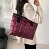Bolso de Gran Capacidad para Mujer 2024 Verano Nueva Moda Bolso Retro Bolso Casual de Hombro Bolso Tote Simple para Mujer