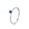 Anillo de Plata de Ley S925 Nuevo Diseño Geométrico Circonita de Color para Mujer Nicho Versátil para el Día a Día Accesorios para la Mano