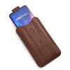 Adequado para Apple 13 Samsung S21 flip plug reto bolsa pendurada universal ajustável pochete vertical resistente ao desgaste capa de couro para celular