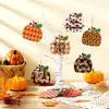 Nuevos Productos Transfronterizos, Colgantes de Otoño, Colgantes de Halloween, Colgantes de Árbol de Otoño, Colgantes Decorativos de Madera de Calabaza Estilo Clásico
