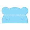 Novo INS Crianças Bebê Urso Silicone Jogo Americano transfronteiriço pequeno animal de estimação tapete de silicone gato comendo tapete antiderrapante