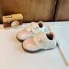 Zapatos de Tabla para Niñas Velcro Zapatos de Entrenamiento Alemanes 2026 Nuevos Zapatos para Niños de Otoño Estilo Coreano Punto Suela Suave Zapatos Deportivos