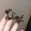 Pinza para pelo de cachorro de alta resistencia con incrustaciones de diamantes, lujo ligero y elegante, pinza de cocodrilo con diamantes brillantes, diseño de nicho, pinza para flequillo y mechones, accesorio para el cabello
