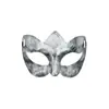 Máscara de Medio Rostro de Plástico con Textura Metálica Retro Fiesta de Disfraces Transfronteriza Halloween de Alto Valor Máscara para Ojos