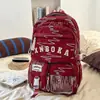 Mochila Coreana Ins Nueva de Aspecto Elegante, Fresca y Dulce para Estudiantes de Secundaria y Preparatoria, Multicompartimentos, Ligera, Gran Capacidad