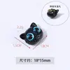 Venda quente acrílico pateta cabeça de gato preto DIY feito à mão miçangas acessórios de cabelo corrente para celular pulseira material acessórios