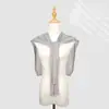 Xale Fino Tricotado de Cor Sólida em Seda de Gelo Estilo Coreano para Primavera e Verão, Peça de Roupa Externa de Alta Qualidade para Proteção Solar em Escritórios com Ar Condicionado