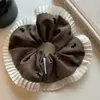 Scrunchie de Renda de Alto Valor Estilo Coreano para Mulheres, Acessório de Cabelo de Luxo com Alta Elasticidade e Elástico Durável