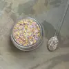 Estilo Ins Ultra-Delgado Material para Uñas de Lentejuelas Polvo de Cebolla Picada Accesorios para Uñas con Lentejuelas de Atmósfera para Uñas Cortas con Polvo Astringente