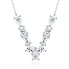 Collar de moda de comercio exterior estilo ins de lujo ligero nicho, nuevo accesorio de collar 925 de plata transfronterizo que no se decolora para mujeres en verano