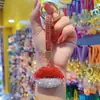 Barro de cerámica labios de diamantes completos cadena para coche anillo de cadena cordón llavero colgante bolsa de pareja colgante pequeños regalos al por mayor