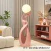 Lámpara Ornamental de Arte Abstracto Grande de Pie, Lujo Ligero de Gama Alta Decoración para Sala de Estar Junto al Mueble de TV, Regalo de Inauguración