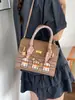 2026 Nova Bolsa Grande Color Block para Casa, Bolsa Crocodilo Platina, Bolsa Tote Crocodilo para o Dia a Dia, Bolsa Transversal de Ombro Único