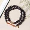 Pulsera de Fragancia Guofeng Jiangzhen con Pixiu Rosa Wen Jugando Cuentas de Buda para Hombres y Mujeres Pulsera de Doble Círculo DIY Avanzada Ceremonia de Boutique