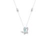 Collar de mariposa de plata esterlina Mori S925 para mujer, colgante de circonita de jardín de aventuras original, cadena de clavícula de alta calidad, joyería