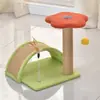 Lindo Marco de Escalada para Gatos Todo en Uno, Estante Pequeño, Poste de Sisal, Suministros para Gatos, Rascador, Juguetes de Juego