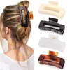 Nuevo Producto Transfronterizo de Amazon Pinza de Tiburón Cuadrada de 6.5 cm Pinza de Garra Simple Mate Accesorio Clásico de Alta Gama para el Cabello Venta al por Mayor