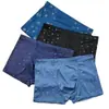 Calzoncillos de Seda de Leche de Cintura Alta Cómodos Elásticos Pantalones Estampados Baotou Venta al por Mayor de Ropa Interior para Hombre