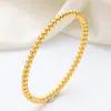 Pulseira de titânio e aço de alta qualidade com diamantes pulseira de aço inoxidável ouro 18k real galvanoplastia em forno pulseira feminina que abre
