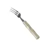 Tenedor de postre de acero inoxidable 304 con púas redondeadas, mango de acrílico estilo bambú, ligero y fácil de agarrar, tenedor doméstico para frutas y bocadillos