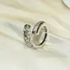 Anillo Geométrico Abierto Chapado en Cobre Dorado de Diseño de Nicho para Mujer, No se Desvanece, Personalizado, Gama Alta, Exquisito Anillo Pulsera al por Mayor