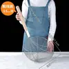 Espumadera de acero inoxidable engrosada, espumadera para freír, red de filtro para sacar carne, cuchara coladora doméstica, uso doméstico y comercial, mango largo