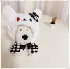 [Solo Ropa] Ropa para Cachorros West Highland Accesorios Lindos Suéter Sombrero Set de Abrigo