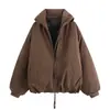 Nueva Chaqueta de Algodón Holgada con Cuello Alto para Hombre Invierno 2026, Estilo Unisex, Engrosada y Cálida, Abrigo de Algodón Casual de Color Sólido para Hombre