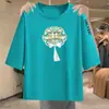 Comércio Exterior Transfronteiriço Novo Estilo Chinês Camiseta de Sete Mangas Feminina Moda para Mães Mulheres de Meia-Idade e Idosas Top Estilo Chinês que Rejuvenesce