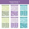 Adesivos Coloridos Alfanuméricos em Inglês para Caderno de Bolso Material para Caderno Álbum de Fotos Guka Colagem de Cânhamo Decorativa Adesivos DIY