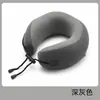 Almofada em formato de U de espuma viscoelástica, almofada de pescoço em formato de U dobrável, almofada de viagem para avião, almofada para cochilo, almofada de suporte para o pescoço da coluna cervical