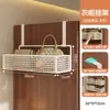 Cesta colgante para la cama, instalación sin taladro, estante de almacenamiento multifuncional para dormitorios universitarios, organizador de mesita de noche