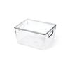 Caja de Almacenamiento Transparente para Refrigerador al por Mayor con Tapa de Plástico PET Moderna Simple Caja de Almacenamiento Caja de Refrigeración para Cocina