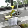 Estante para Grifo de Cocina, Fregadero para Lavavajillas, Suministros para Fregadero, Trapos Domésticos, Esponjas, Cestas para Escurrir, Estantes de Almacenamiento