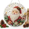 Enfeites de Natal mais vendidos transfronteiriços: gato preto, lua, caveira, abóbora de Natal, pingentes de pintura de diamante em acrílico atacado