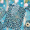 Papel de Copia Wx212 Estampado Leopardo Azul 17g Papel de Envoltura a Prueba de Humedad para Dulces de Regalo Papel Decorativo Sydney Estampado Leopardo Animal