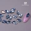 Nuevo hacha pequeña de 6*10 color fondo puntiagudo Diamante Amor taladro de uñas Red social Super Brillante pila diamante para pegar uñas Diamante