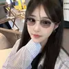 Gafas Retro de Oro para Miopía que Cambian de Color Se Pueden Equipar con Lente Única, Gafas de Sol de Tres Usos, Artefacto de Maquillaje Sencillo, Gafas de Sol Blanqueadoras para Miopía