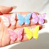 Accesorios de Mariposa de Lunares Transparentes Diadema DIY Pasador Materiales Hechos a Mano Funda para Teléfono Celular Accesorios para Zapatos con Agujero Accesorios al por Mayor