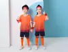 Traje de futebol masculino e feminino para estudantes universitários, manga curta, esportivo, adulto, infantil, secagem rápida, roupas de treino, roupas de equipe de competição FB04