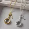 Collar Colgante de Llave Lupa para Mujer, Diseño de Nicho de Lujo Ligero con un Toque de Alta Gama, Cadena Larga para Suéter Estilo Vintage Old Money