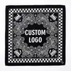 Toalla Cuadrada de Algodón Puro Patrón de Logo Personalizado Regalo Corporativo Bufanda de Seda Hecha a Medida Bufanda Larga Estampada Cinta para la Cabeza Cinta para el Cabello de Street Dance