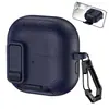 Funda Protectora Todo Incluido con Textura de Cuero y Soporte Adecuada para Huawei Clip2 Estuche para Auriculares Freebudclip2 Bluetooth Funda Suave
