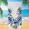 Toalla de Baño Absorbente de Secado Rápido de Dibujos Animados Lindos Transfronterizos Lilo & Stitch Ángel Stitch Toalla de Playa