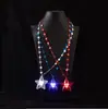 Diadema del Día de la Independencia de América Collar Festivo del Día Nacional Collar Intermitente El Más Vendido en Amazon Tamaño Estrella de Cinco Puntas