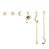 Pendientes de aguja de plata S925 de moda para mujer, con un diseño elegante y ligero de otoño y microincrustaciones de circonita.