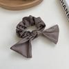 Crema Corazón Dulce Estilo Ballet Lazo de Cinta Anillo para el Cabello de Intestino Grueso Estilo Mori Primavera y Verano Accesorios para el Cabello de Diadema de Gama Alta para Niña